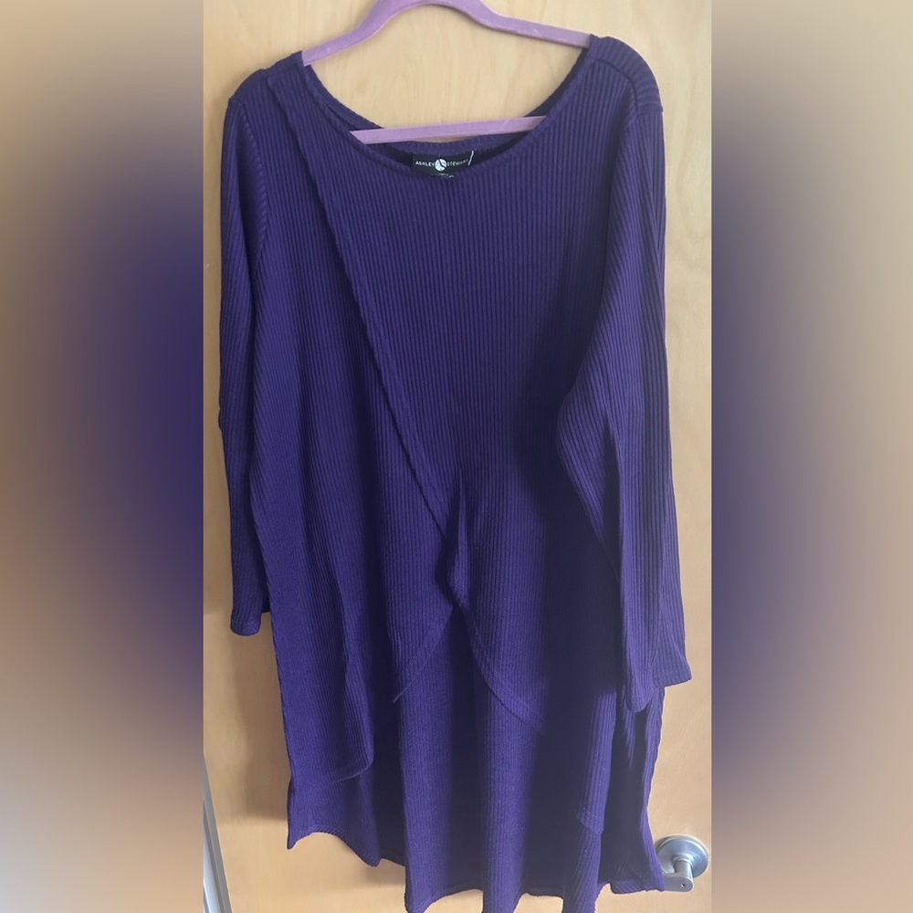 Vibrant Purple Long Sweater